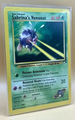 Sabrina’s Venonat 96/132 – Gym Heroes (Unlimited) - NM - WOTC 2000 Pokemon TCG - Image 5