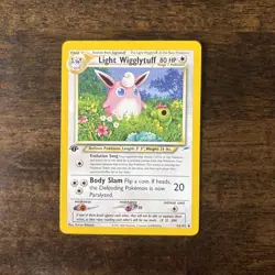 Light Wigglytuff 1st Edition 54/105 Neo Destiny Uncommon Pokemon TCG NM - Image 1