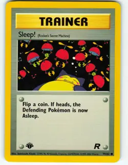 Sleep! - 1st Edition - 79/82 Team Rocket - Pokemon TCG - 2000 - Image 1