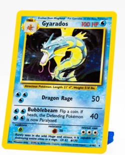 Gyarados Pokemon Base Set 6/102 Holo Lightly Played - Image 3