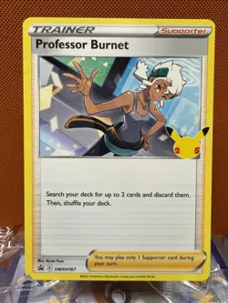 Pokemon TCG-Professor Burnett SWSH167 Black Star Promo NM 2172 - Image 1