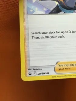 Pokemon TCG-Professor Burnett SWSH167 Black Star Promo NM 2172 - Image 4