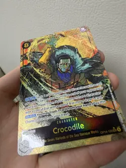 Crocodile Alt art OP14-120 SEC ALT THE AZURE SEA'S SEVEN English - Fresh ! - Image 1