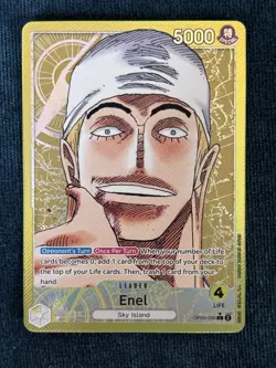 Bandai One Piece Card Game Enel Leader Special OP05-098 5000 Power - Image 1