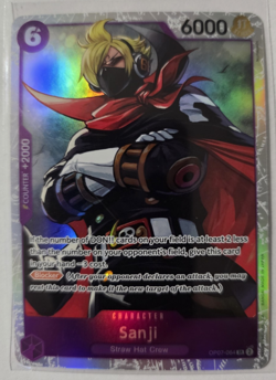 Sanji English (PURPLE) OP07-064 card One Piece CCG - Image 1