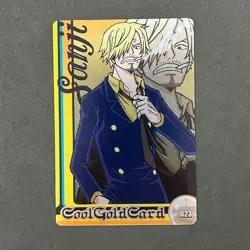 S0173 Sanji Gold Holo Clear Card One Piece x Morinaga Vintage Wafer Card - Image 1