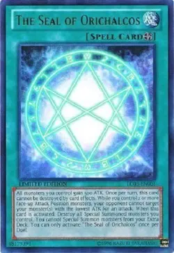 Yugioh - The Seal of Orichalcos - Limited Ultra Rare NM - Free Holographic Card - Image 1
