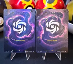 Chaos Rune - Alternate Art Showcase Riftbound Card SFD R05a x2 - Image 1