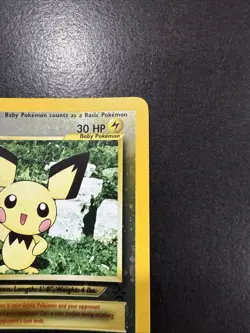Pokemon Pichu TCG Reverse Holo Card 35 WOTC Promo Black Star Promo - Image 4