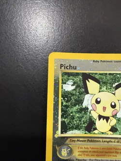 Pokemon Pichu TCG Reverse Holo Card 35 WOTC Promo Black Star Promo - Image 5