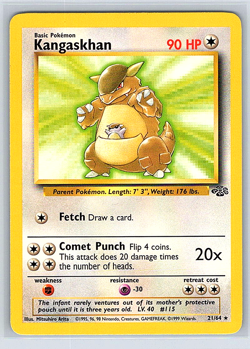 Kangaskhan 21/64 Jungle NM or LP Pokemon Card - Image 1