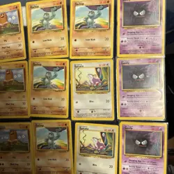 103 NM Pokemon card LOT BASIC COMMONS -BASE SET 2 COMMONS Sleeved TCG Vintage - Image 2
