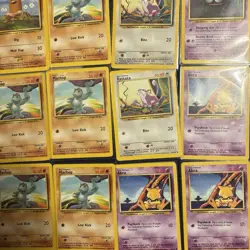 103 NM Pokemon card LOT BASIC COMMONS -BASE SET 2 COMMONS Sleeved TCG Vintage - Image 3