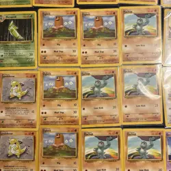 103 NM Pokemon card LOT BASIC COMMONS -BASE SET 2 COMMONS Sleeved TCG Vintage - Image 4