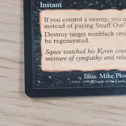 Snuff Out Mercadian Masques MTG Magic the Gathering Card - Image 3