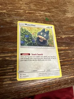 Pokemon TCG SM Unified Minds Munchlax Card 173/236 Uncommon Regular - Image 1