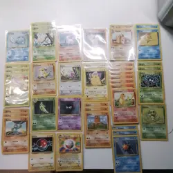 Pokemon 1999 Base Set Unlimited (Shadow) 42 card lot - Image 1