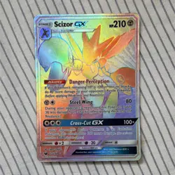 Pokemon Scizor GX Full Art Rare Holo Card 175/168 SM-Celestial Storm - Image 1