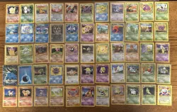 Lot of 55 Vintage Pokemon Cards - Base, Neo, Jungle, Fossil - Holo And Non Holo - Image 1