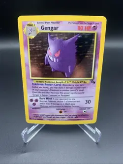 Pokemon TCG Gengar Fossil Holo Card 5/62 MP - Image 1