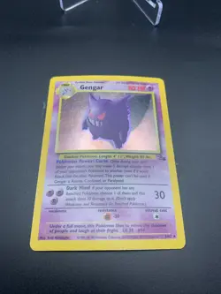 Pokemon TCG Gengar Fossil Holo Card 5/62 MP - Image 3