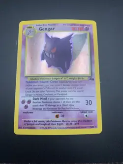 Pokemon TCG Gengar Fossil Holo Card 5/62 MP - Image 4