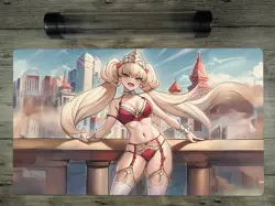 Ygomat Centurion Girl Trading Card Game OCG Playmat TCG Mat Free Best Tube / Bag - Image 1