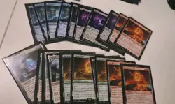 Final Fantasy Magic MTG Card Crystal Lot Wind Darkness Earth Water Fire - Image 1