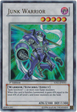Yu-Gi-Oh! Junk Warrior (NM) 1st edition Ultra Rare 5DS1-EN041 - Image 1