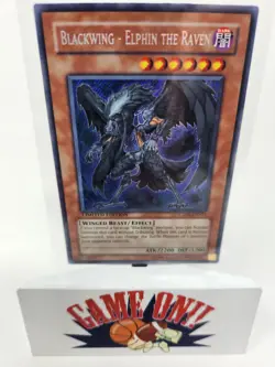 YuGiOh Blackwing - Elphin the Raven CT06-ENS01 Limited Edition Secret Rare LP - Image 1