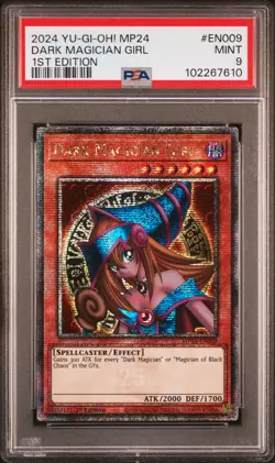 2024 YU-GI-OH! MP24-25TH ANV TIN: DUELING MIRRORS DARK MAGICIAN GIRL PSA 9 - Image 1