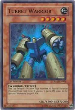 1x (LP) Turret Warrior - CRMS-EN001 - Super Rare - 1st Edition YuGiOh - Image 1