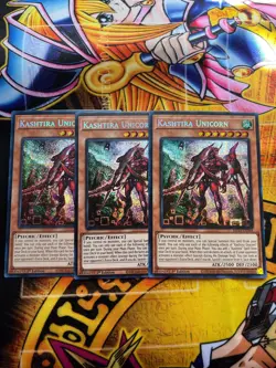 * 3X KASHTIRA UNICORN 3X * PRISMATIC SECRET RARE 1ST EDITION MP23-EN164 YUGIOH! - Image 1