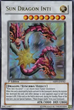 Sun Dragon Inti - ABPF-EN042 - Ultra Rare - Unlimited Edition - Lightly Played - Image 1