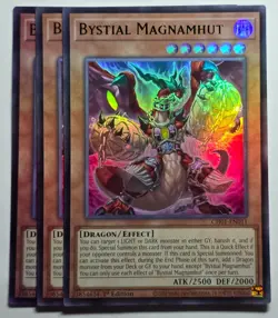 Yugioh x3 Bystial Magnamhut CH01-EN011 Ultra Rare 1st Edition - Image 1