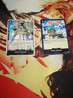 One Piece 1st Anniversary Cards (Tournament Pack) Mary Geoise and Saint Carlos - Image 1