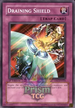 1st Ed Draining Shield DP1-EN026 Yugioh - Image 1