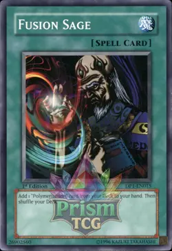 1st Ed Fusion Sage DP1-EN015 Yugioh - Image 1