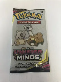 Pokemon Card - Unified Minds - Sampling Pack - 3 Cards - Factory Sealed - Image 1