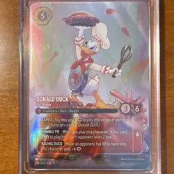 Disney Donald Duck - Pie Slinger Lorcana TCG Character Card 214/204 Enchanted - Image 1