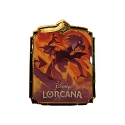Disney Lorcana Promo League Pin - Madam Mim, Purple Dragon - Ursulas Return - Image 1