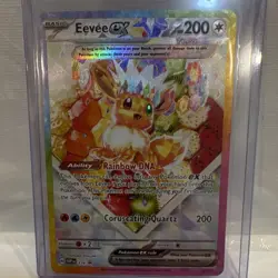 Pokemon Eevee ex 174 SVP Scarlet & Violet Promo Full Art Holo 200 HP EX Card - Image 1