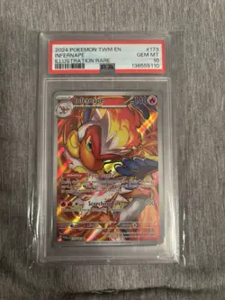 Infernape 173/167 PSA 10 2024 Pokemon SV Twilight Masquerade - Image 1
