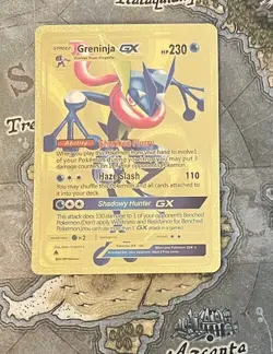 Greninja GX HP230 - Gold Foil Fan Art Display Card - Image 1