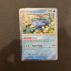 Pokemon TCG: Golduck MEP 008 (Cosmos Promo) Black Star Holo Card - NM - Image 1