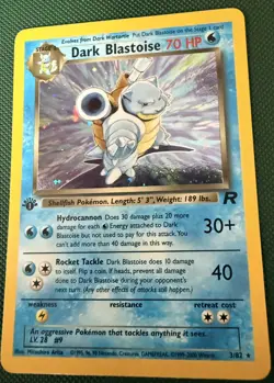 Dark Blastoise #20 1st Edition Team Rocket - Holo Pokemon - NM 💦 - Image 2