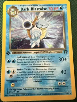 Dark Blastoise #20 1st Edition Team Rocket - Holo Pokemon - NM 💦 - Image 3