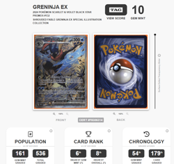 Pokemon TAG 10 Greninja EX Promo 132 2024 Scarlet & Violet Shrouded Fable - Image 1