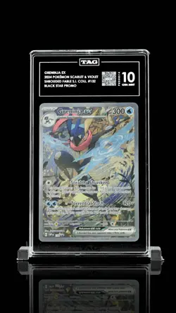 Pokemon TAG 10 Greninja EX Promo 132 2024 Scarlet & Violet Shrouded Fable - Image 3