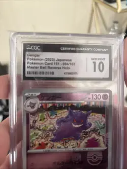Gengar Masterball CGC 10 Gem Mint 2023 Sv2a #94 Pokemon Japanese 151 - Image 5
